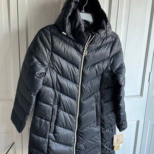 NWT $320 MICHAEL KORS 90% REAL Down Puffer Hooded Packable Coat Size PXXL